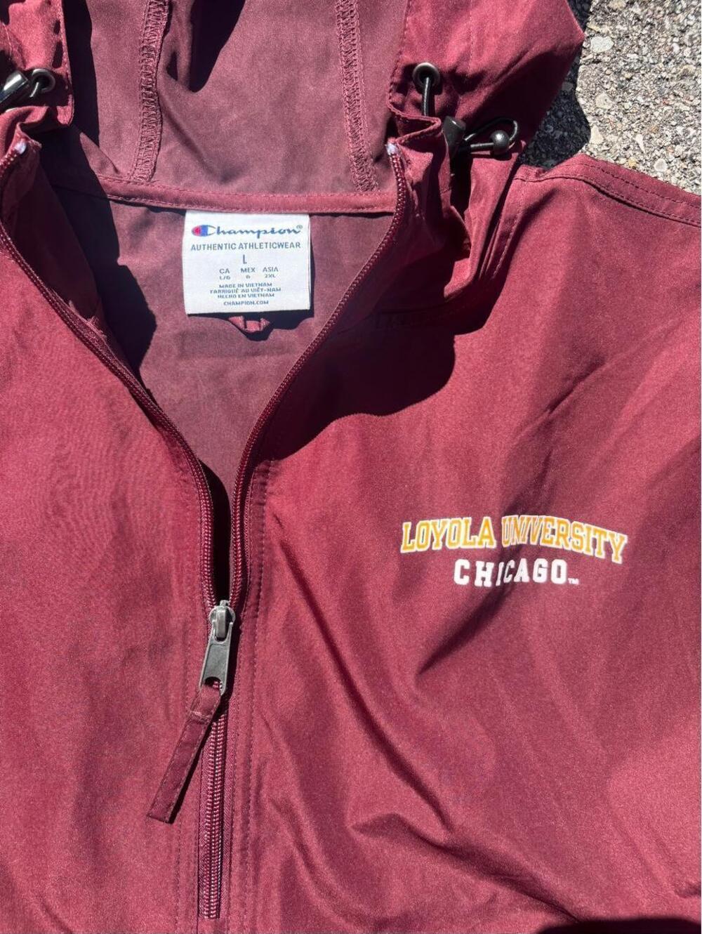 Champion Men's Burgundy and Red Jacket